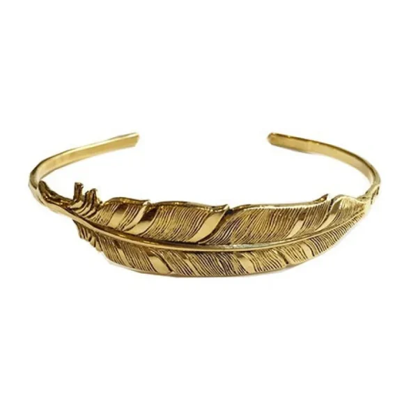 Lotta Djossou Bracelet Plume doré New