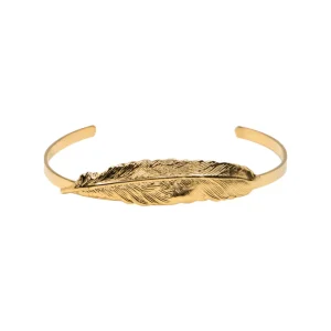 Lotta Djossou Bracelet Plume Doré Fashion
