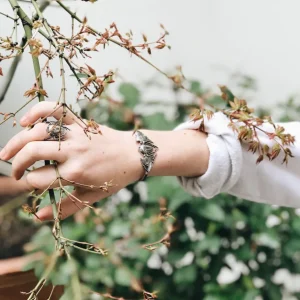 Lotta Djossou Bracelet Scarabée Argenté Discount