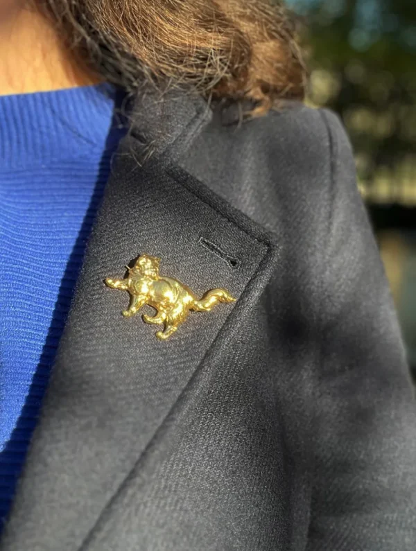 Lotta Djossou Broche Chat Dorée Discount