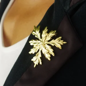 Lotta Djossou Broche Flocon Dorée Online