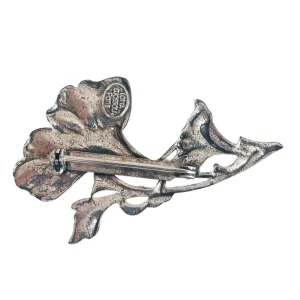 Lotta Djossou Broche Grand Gingko Argentée Sale
