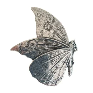 Lotta Djossou Broche Papillon Argentée Outlet