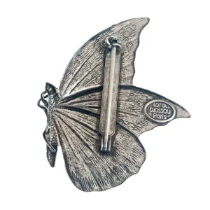 Lotta Djossou Broche Papillon Argentée Outlet