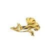 Lotta Djossou Broche Petit Gingko Dorée Discount