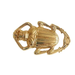 Lotta Djossou Broche Scarabée Oscar Dorée Fashion