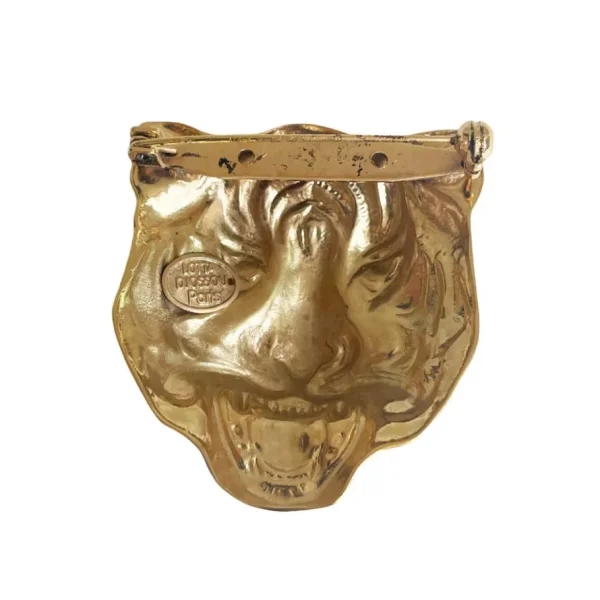 Lotta Djossou Broche Tigre Dorée Outlet