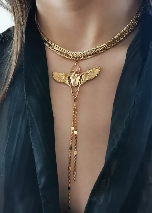 Lotta Djossou Choker Beetle Doré Discount