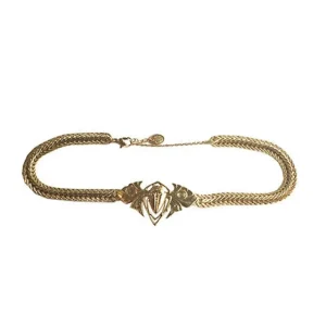 Lotta Djossou Choker Scarabée Doré New