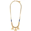 Lotta Djossou Collier Abeilles Bee Doré Lapis Lazuli Bleu Fashion