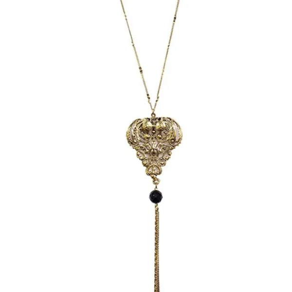 Lotta Djossou Collier Baroque Fili Doré New