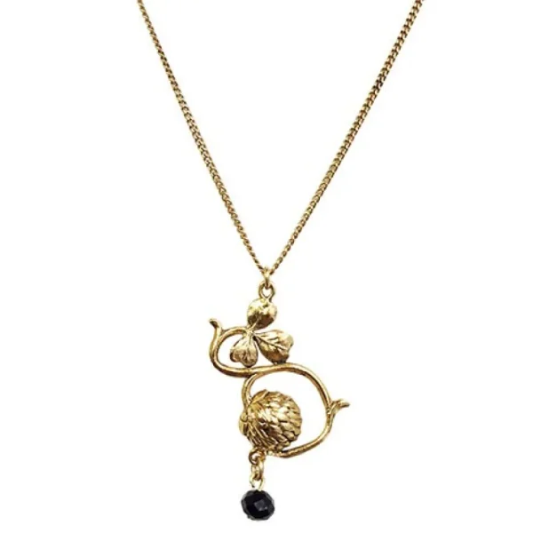 Lotta Djossou Collier Bouton en Fleur Doré Sale