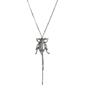 Lotta Djossou COLLIER CHAINE SCARABEE ARGENT Clearance