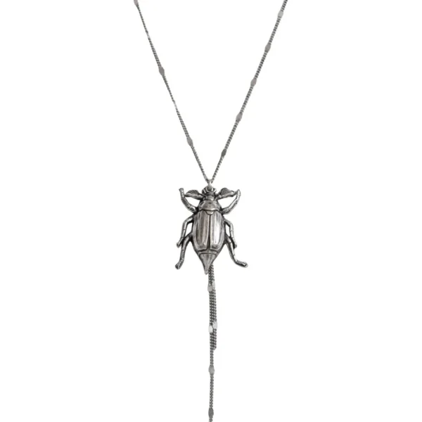 Lotta Djossou COLLIER CHAINE SCARABEE ARGENT Clearance