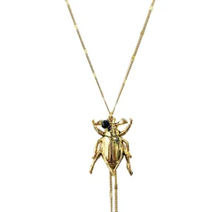 Lotta Djossou COLLIER CHAINE SCARABEE DORE Best