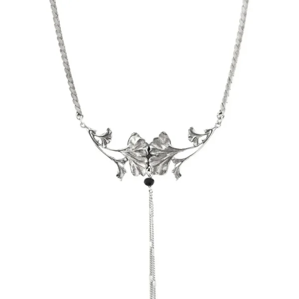 Lotta Djossou Collier Double Ginkgo New