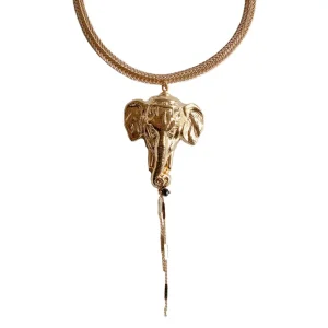 Lotta Djossou Collier Elephant Doré Outlet