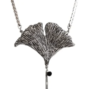 Lotta Djossou Collier Feuille de Ginkgo Online