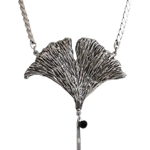 Lotta Djossou Collier Feuille de Ginkgo Online