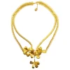 Lotta Djossou Collier fleurs Flora doré Best