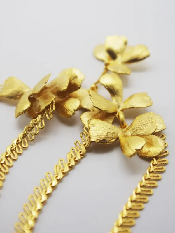 Lotta Djossou Collier fleurs Flora doré Best