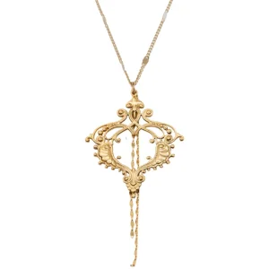 Lotta Djossou Collier Frame Filigrane Doré Best