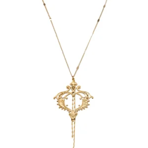 Lotta Djossou Collier Frame Filigrane Doré Best