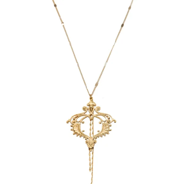 Lotta Djossou Collier Frame Filigrane Doré Best