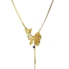 Lotta Djossou Collier Ginkgo Gin Doré New