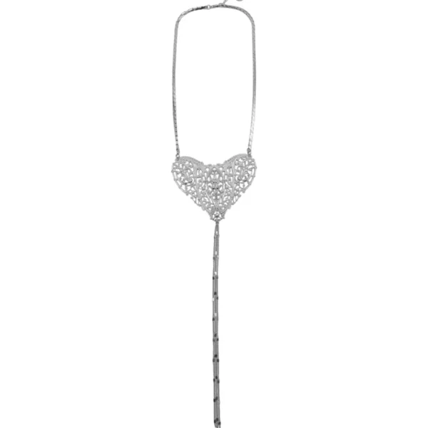 Lotta Djossou Collier Grand Cœur Filigrane Sale