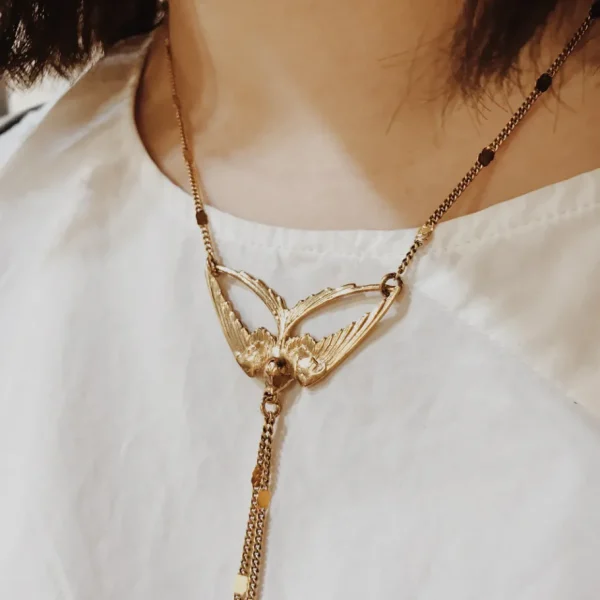 Lotta Djossou Collier Hirondelle Doré Outlet