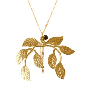 Lotta Djossou Collier Laurier Doré Sale