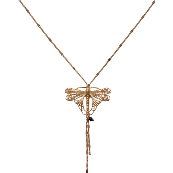 Lotta Djossou Collier Libellule Volant Doré Hot