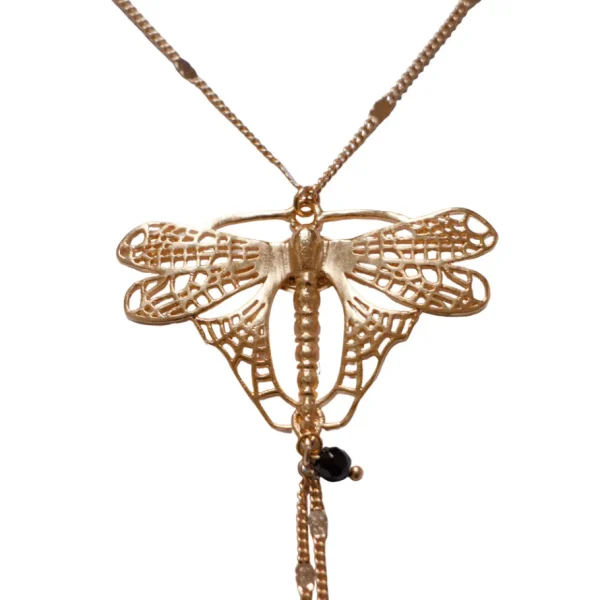 Lotta Djossou Collier Libellule Volant Doré Hot