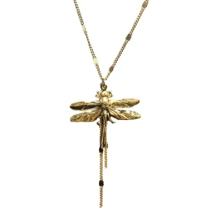 Lotta Djossou COLLIER LITTLE LIBELLULE DORE Discount
