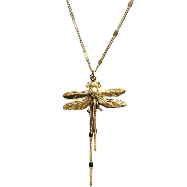 Lotta Djossou COLLIER LITTLE LIBELLULE DORE Discount