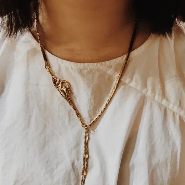 Lotta Djossou Collier Little Swan Doré Clearance