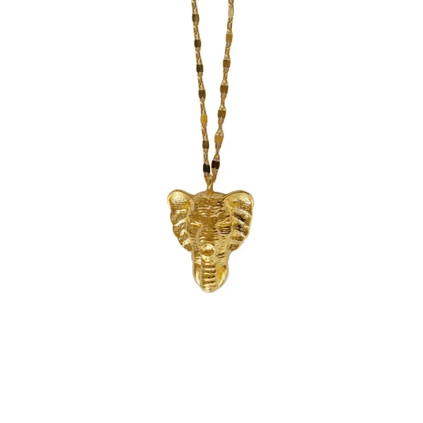 Lotta Djossou Collier Éléphant Doré Sale