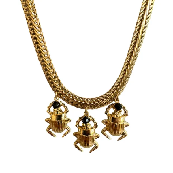 Lotta Djossou Collier Mini Scarabee doré Online