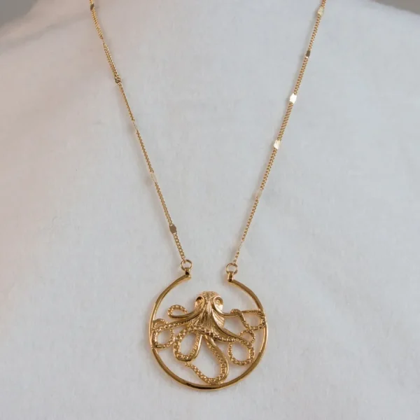 Lotta Djossou Collier Octopus Doré Online
