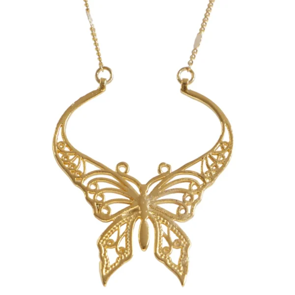 Lotta Djossou Collier Papillon Charme Doré Sale