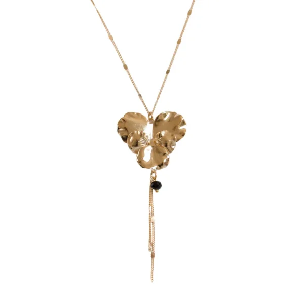Lotta Djossou Collier Pensée Doré Outlet