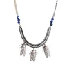 Lotta Djossou Collier Petite Cigale Cica argenté et Lapis Best