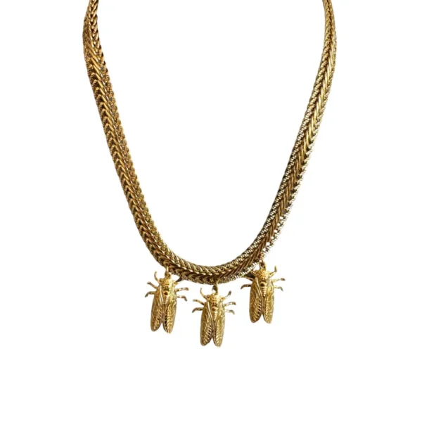 Lotta Djossou Collier Petite Cigale Cigale doré Outlet