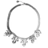 Lotta Djossou Collier Plastron Feuilles de Figuier Argenté Online