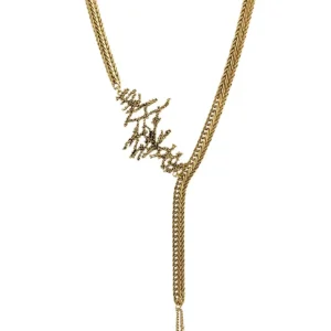 Lotta Djossou COLLIER PLASTRON SEAWEED DORE Outlet
