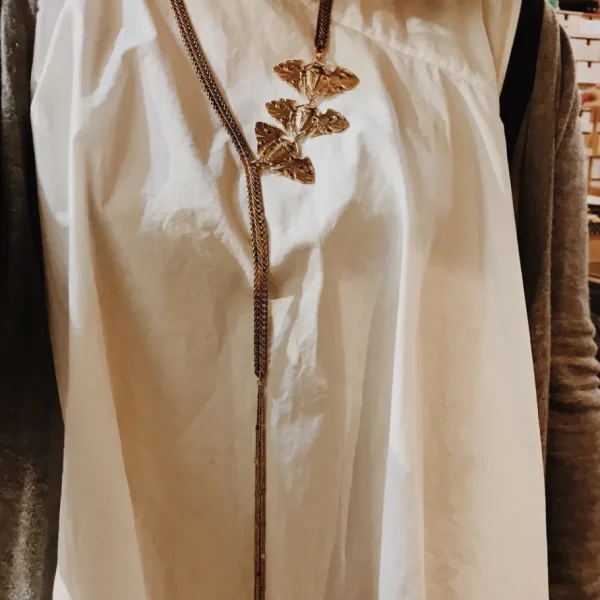 Lotta Djossou Collier Plastron Trois Scarabées Doré Online