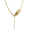 Lotta Djossou Collier Plume Doré Outlet