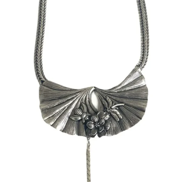 Lotta Djossou Collier Prisca Argenté - Libellule Hot