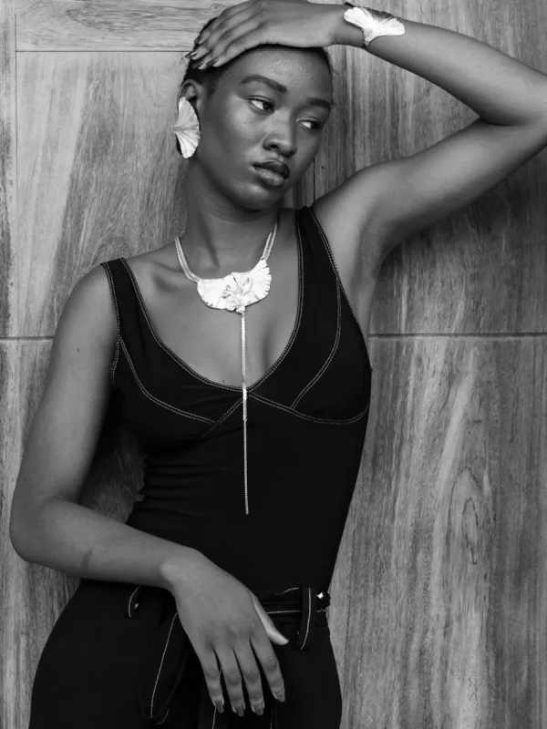 Lotta Djossou Collier Prisca Argenté - Libellule Hot
